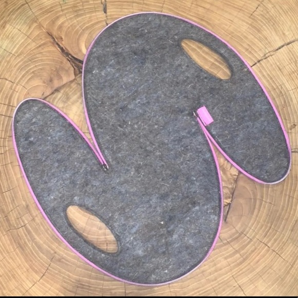 UM bag by Josh Jakus Gray Wool Handbag - Picture 1 of 8